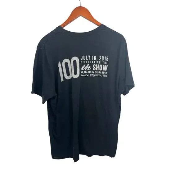 Billy Joel T Shirt 2018 MSG 100th Show XXL Black Concert Madison Square Garden - Picture 5 of 6